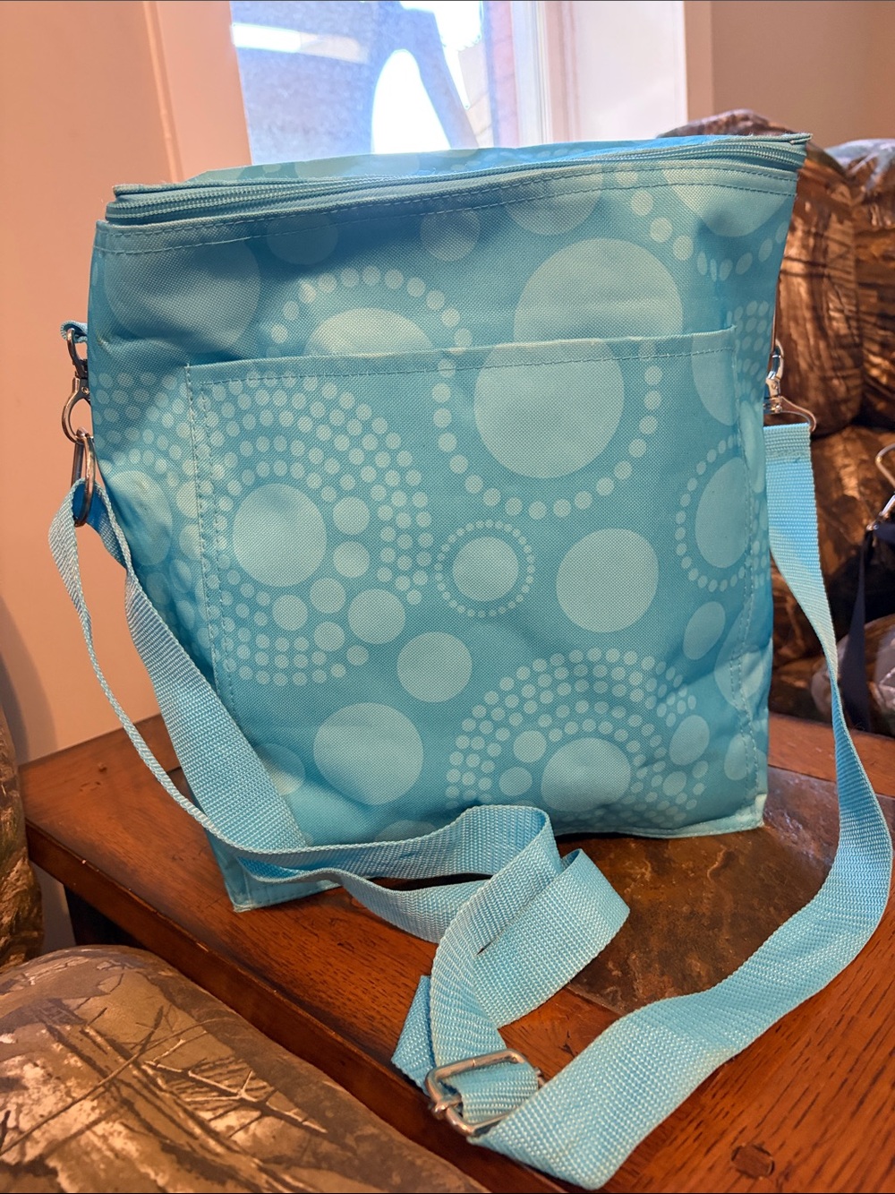 Light Blue Dot-Print Cooler Bag - Thirty-One